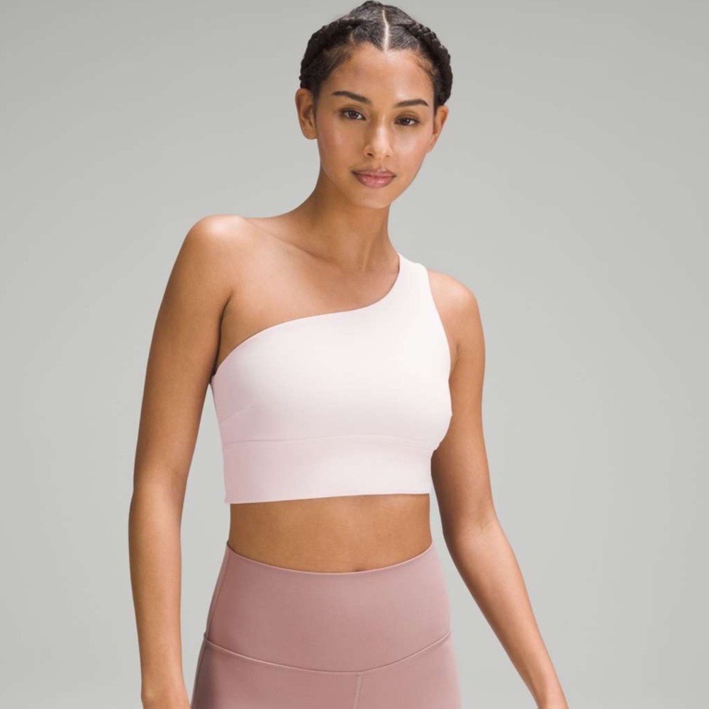 Lululemon Align Asymmetrical Bra - flush pink - size 6